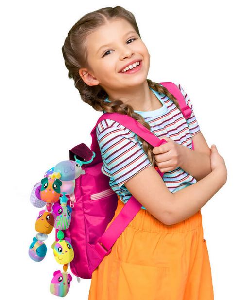 Cutie Pops Plush Backpack Clip & Charms Three Pack Blind Pack