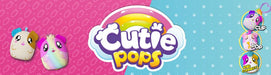 Cutie Pops Plush Backpack Clip & Charms Three Pack Blind Pack