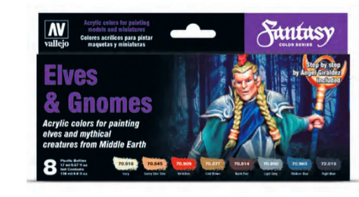 Vallejo Model Colour Elves & Gnomes Acrylic Paint Set 8 Colours
