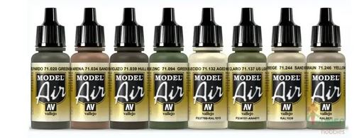 Vallejo Model Air Cold War & Modern Russian Desert Pattern 8 Paint Set