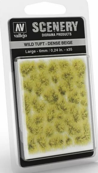 Vallejo 6mm Wild Tuft Dense Beige Diorama Accessory
