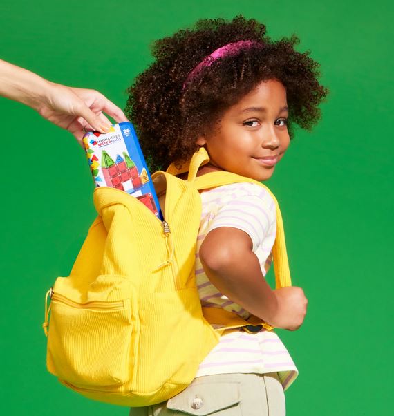 Magna Tiles Micro Mags 26 Pc Travel Set In Tin