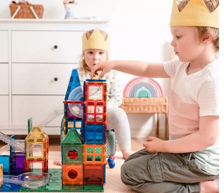 Connetix Tiles 92 Pc Rainbow Ball Run