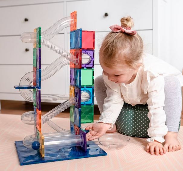 Connetix Tiles 92 Pc Rainbow Ball Run