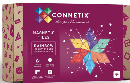 Connetix Rainbow Geometry 30 Pc Set