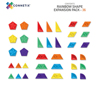 Connetix Rainbow Shape Expansion 36 Pc Set