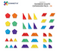 Connetix Rainbow Shape Expansion 36 Pc Set