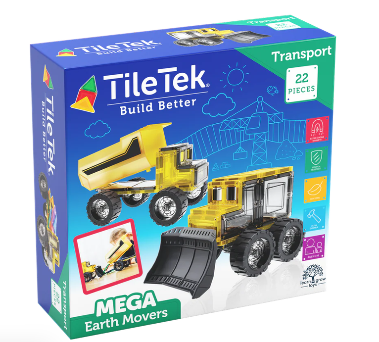 Tiletek - 22 Piece Mega Earth Movers