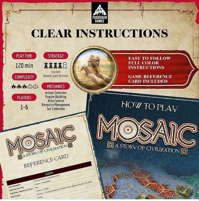 Mosaic A Story Of Civilization Board Game Ages:14+