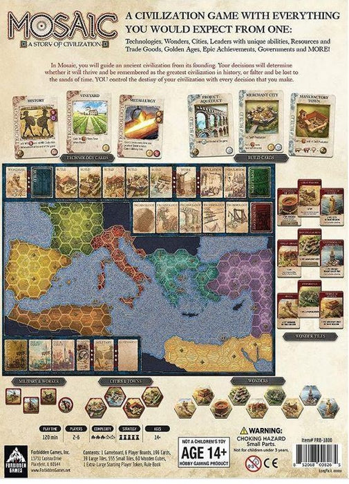 Mosaic A Story Of Civilization Board Game Ages:14+