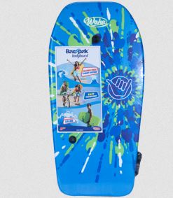 Wahu Tie Die Blue Bodyboard 94cm With Hands Free Carry Bac Pak Strap