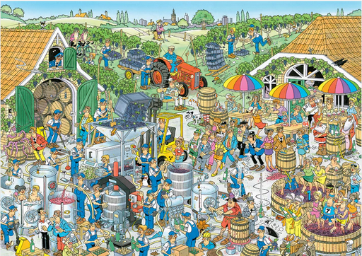 Jumbo Jan Van Haasteren The Winery 1000 Pc Puzzle With Poster 