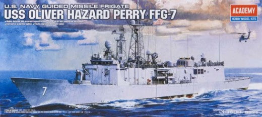 Academy 1/350 Uss Oliver Hazard Perry Ffg-7 *aus Decals* Ship
