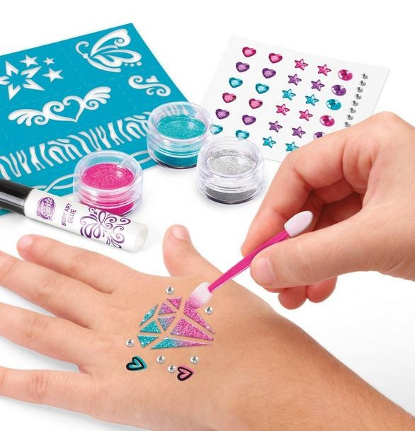 Simmer N Sparkle Sparkling Glitter Tattoo And Nails Set