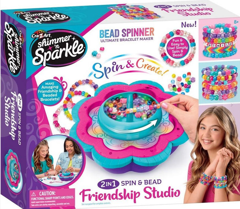 Shimmer And Sparkle 2 In 1 Spin & Bead Bracelet Studio
