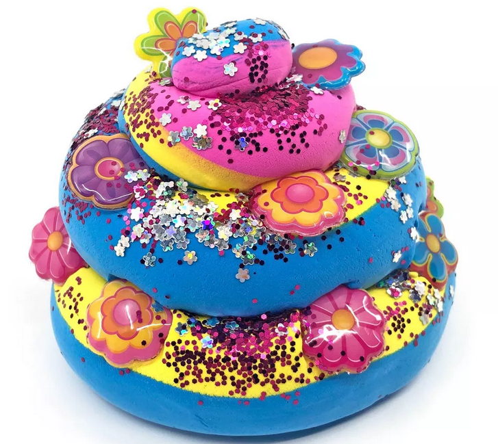 Craz-slime Fun Dome Toppers Flower Power Tie Die Fluffy