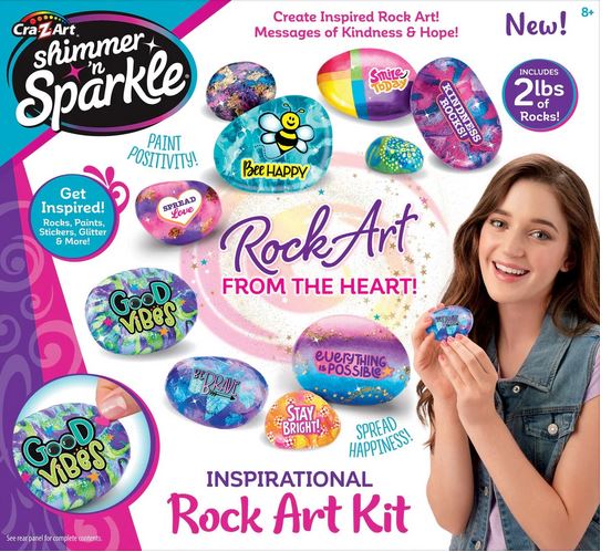 Inspirational Rock Art Shimmer & Sparkle