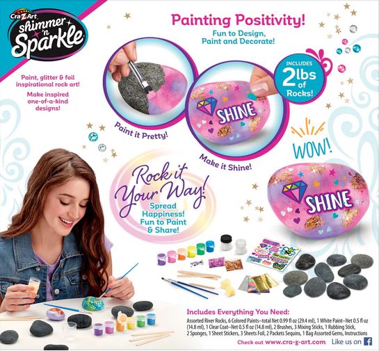Inspirational Rock Art Shimmer & Sparkle