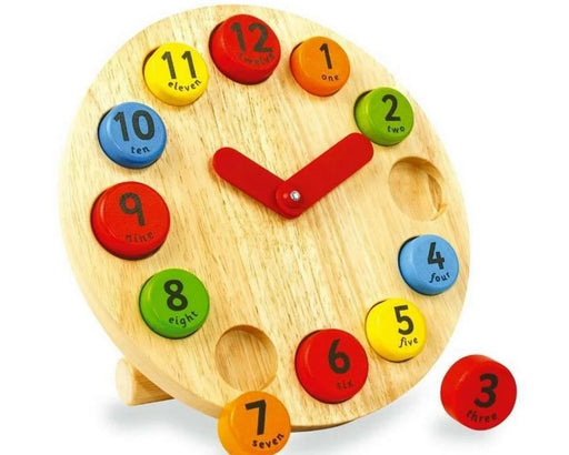Teaching Clock Wooden Ages:3+