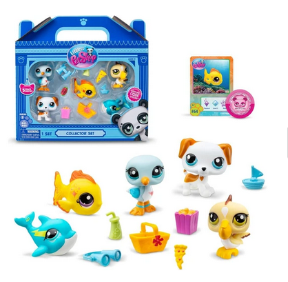 Littlest Pet Shop Beach Besties 5 Figure Set With Accessories 