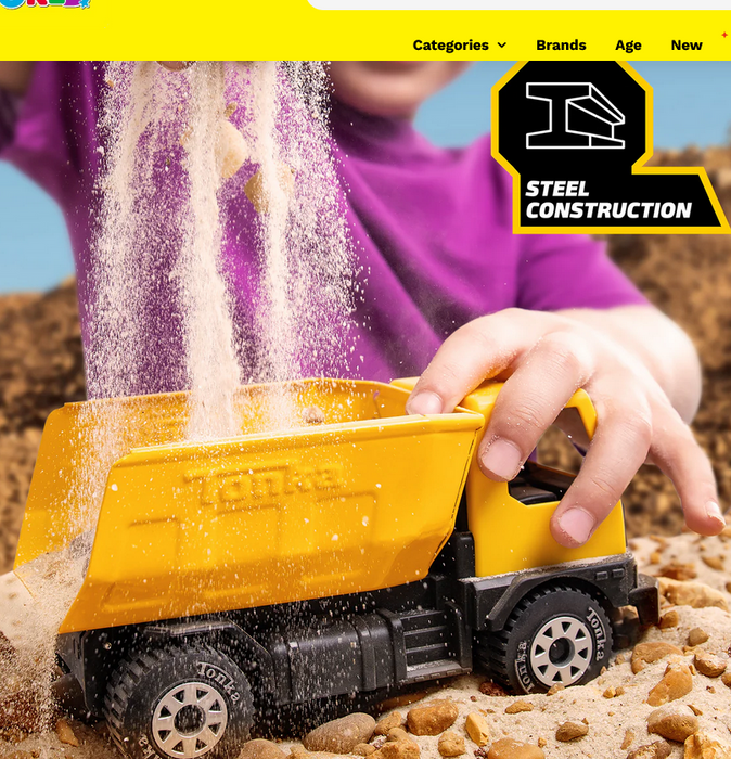 Tonka Steel Dump Truck 16cm