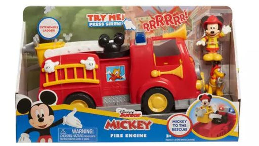 Mickey Mouse Fire Engine Includes Mickey And Pluto Figures