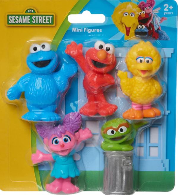 Sesame Street 6cm  5 Pc Mini Figure Set 