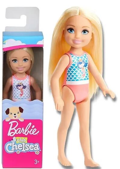 Barbie Chelsea Beach Doll Mermaid Swimmers