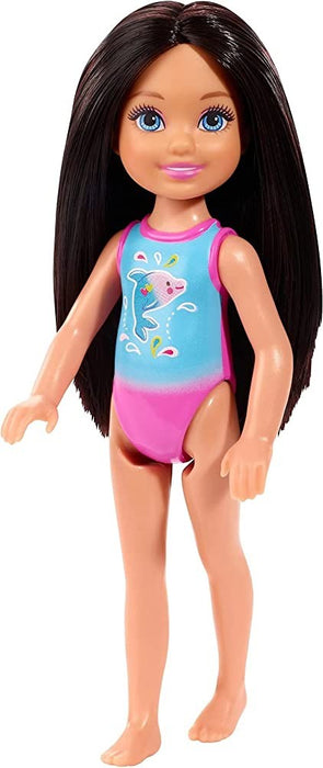Barbie Chelsea Beach Doll With Blue Swimmers