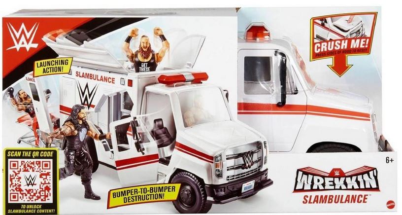 Wwwe Wrestling Wrekkin Slambulance Playset
