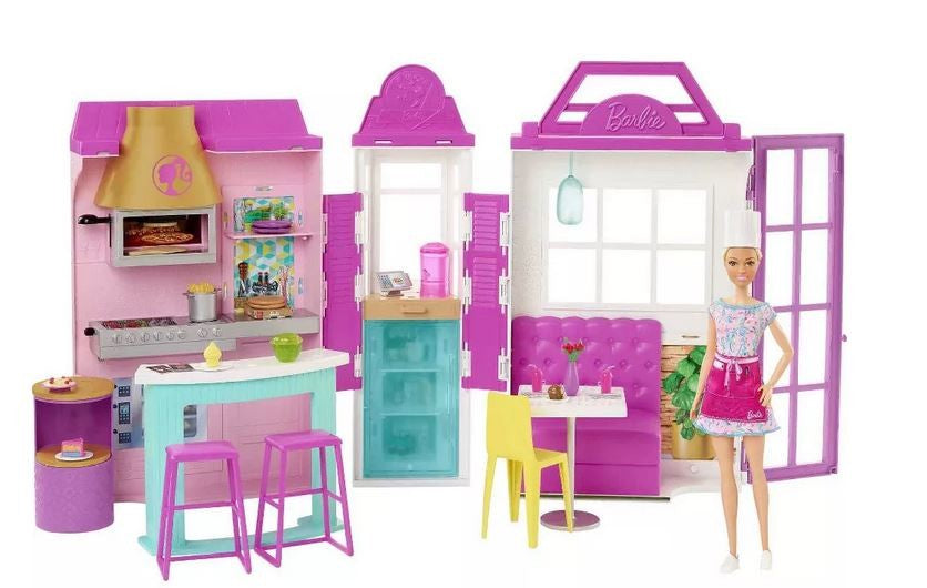 Barbie Cook 'n Grill Resturant With Doll Ages:3+