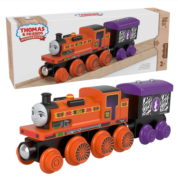 Thomas & Friends Wooden Railway Nia Engine And Coal Car
