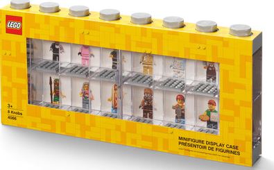 Lego Minigigure Display Case Grey
