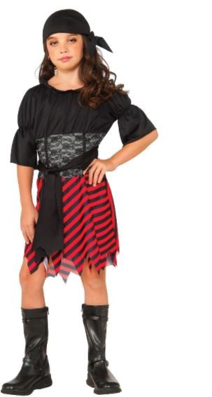Pirate Girl Costume Size Medium 6-8 Years