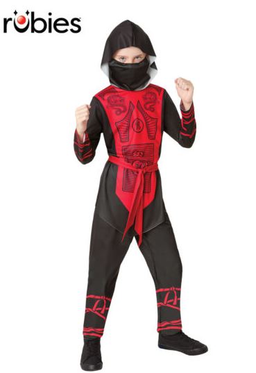 Rubies Ninja Costume Ages:3-5 Years Height(95cm To120cm)