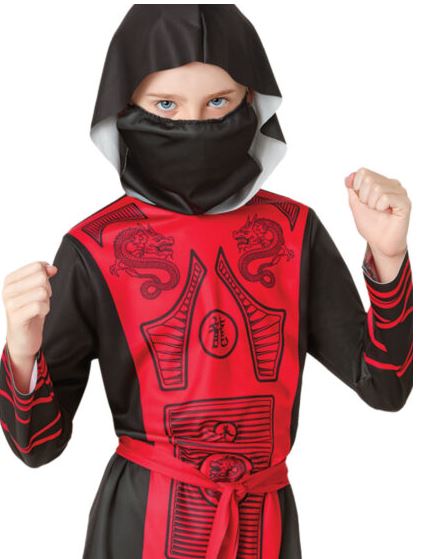 Rubies Ninja Costume Ages:3-5 Years Height(95cm To120cm)