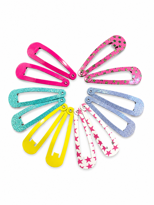 Just 4 You Bright Mix Snap Clip 12pk