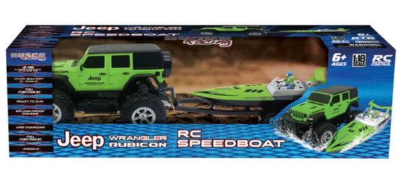 Rusco Racing 1/16 Sc Jeep Wrangler & Ocean Crushher Rc Boat Asst