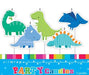 Dinosaurs Birthday Candles 5 Piece Pack