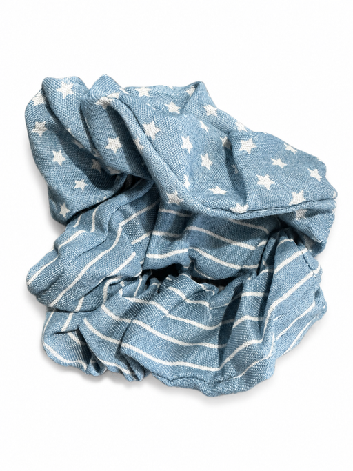 Hair Scrunchie Denim Design 2 Piece Set