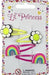 Little Princess Rainbow & Flower Snap Hair Clips 4 Piece