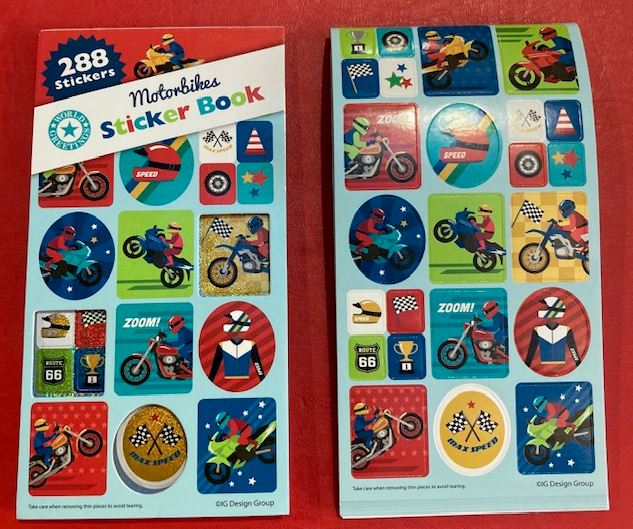 Mini Motorbike Sticker Book(288 Stickers)