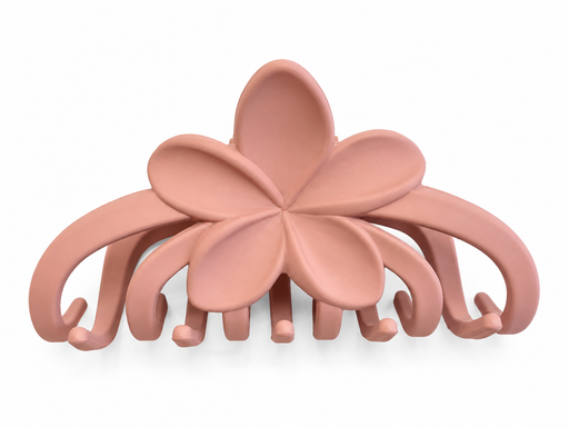 Claw Hair Clip 95mm Flower With Rubber Fin