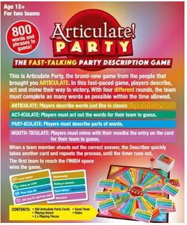 Articulate Party Family Boardgame