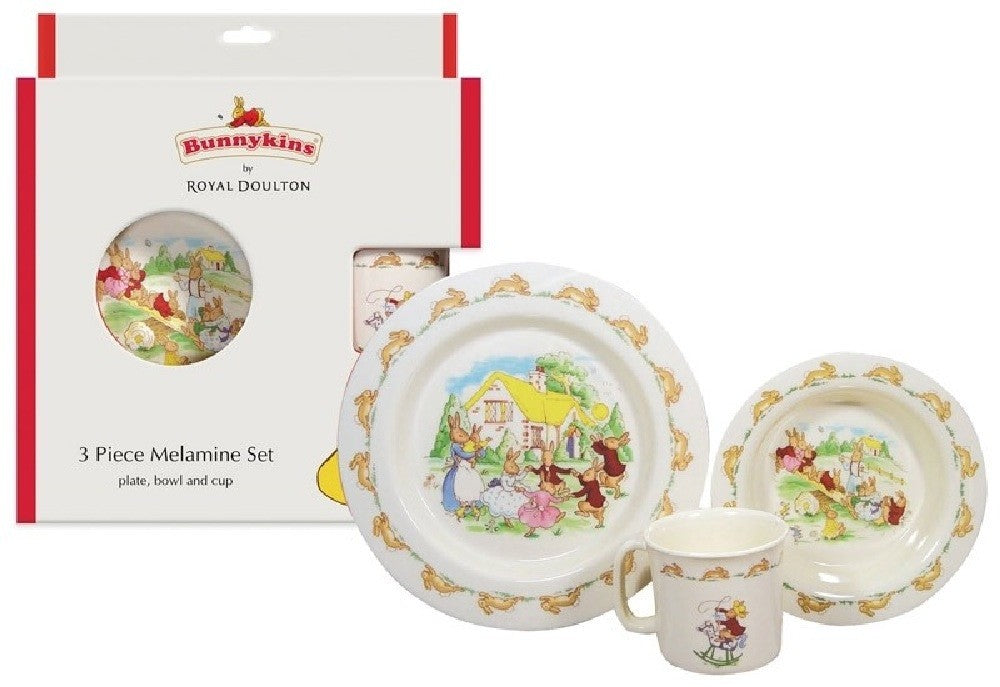 Bunnykins 3 Pc Melamine Set