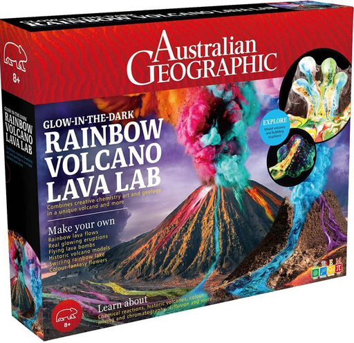 Glow-in-the-dark Rainbow Volcano Lava Lab