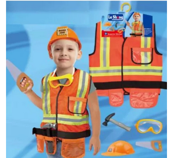Construction Worker Costume With Accessories