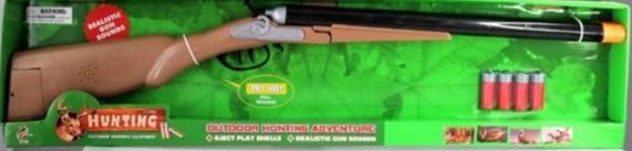 Double Barrel Toy Shot Gun With Sounds