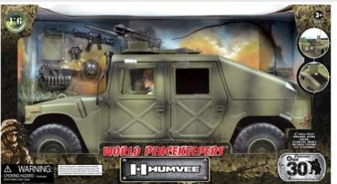 World Peacekeepers Humvee Sandy Armored Carrier 1:18 Scale Assorted