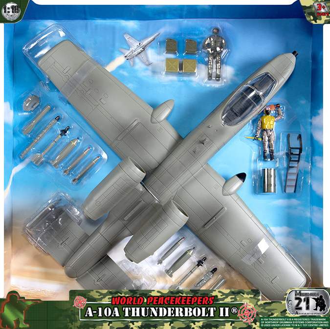 Wolr Peace Keepers A-10a Thunderbolt 11 Aircraft With Figures And Accessories